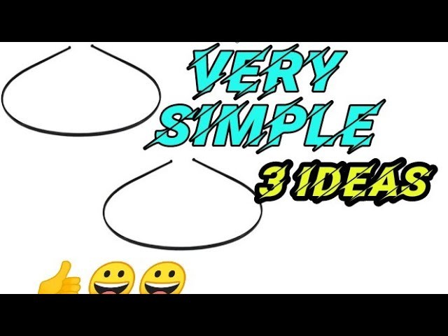 3 simple hairband ideas.hair accessories.DIY hairband.fasi's creations