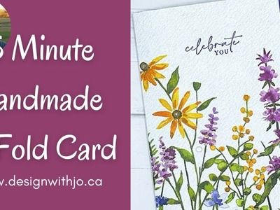5 Minute Handmade TriFold Card