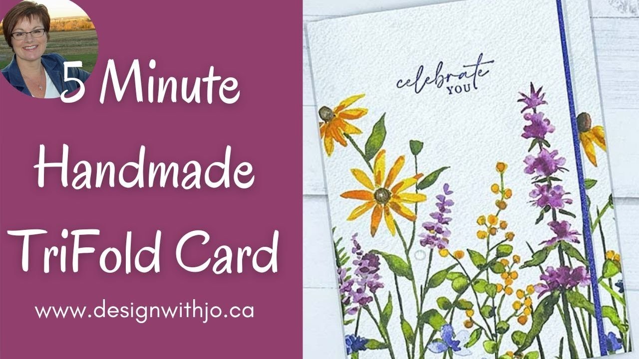 5 Minute Handmade TriFold Card