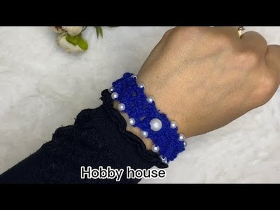Beaded bracelet making ???? boncuklu bileklik yapımı???? #bracelet #making #bileklik #crochet #beads