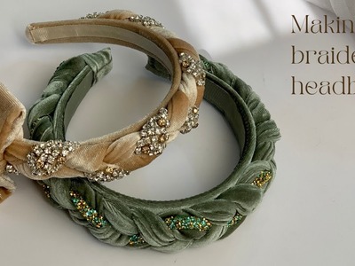 Braided Headband. Jewelry braided headband. easy to make