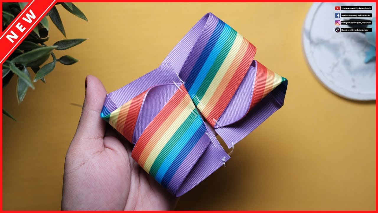 Brighten up Your Day with a DIY Rainbow Bow: Learn How to Make a Gorgeous Ribbon Bow