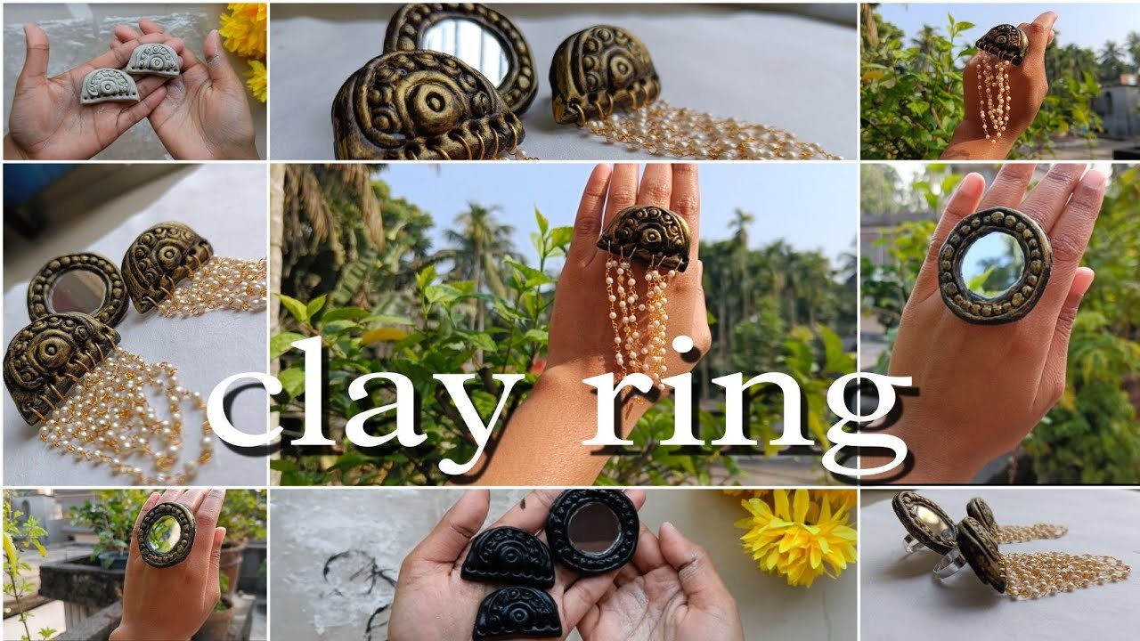 Clay Ring| Clay Ring Tutorial| Clay Ring Making At Home| Easy Clay Ring Ideas #diy #clayrings #ring