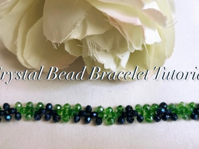Crystal Bead Bracelet Tutorial || East step by step tutorial