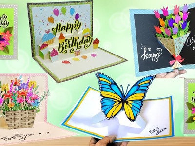 DIY - 3 D Birthday Card | Pop-Up Birthday Card | Special Birthday Card | Easy Cake Card | bday card