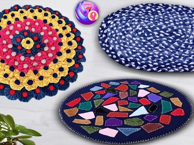 Diy !! Beautiul Doormat Making at Home || Old Clothe Reuse Ideas || Jeans Handmade thiings