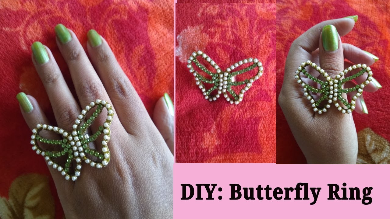 DIY Butterfly ring. Tutorial of handmade ring #jewellery  #diy  #ringmaking