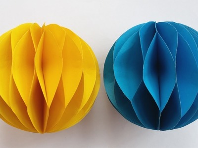 DIY:Easy Paper Honeycomb Ball!!