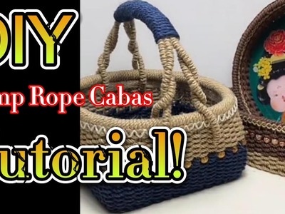 DIY Hemp Rope Cabas, DIY Storage Basket Tutorial