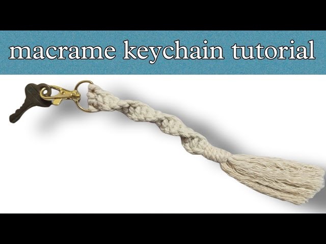 DIY Macrame keychain for beginners | Step By Step | The Shreya Creations