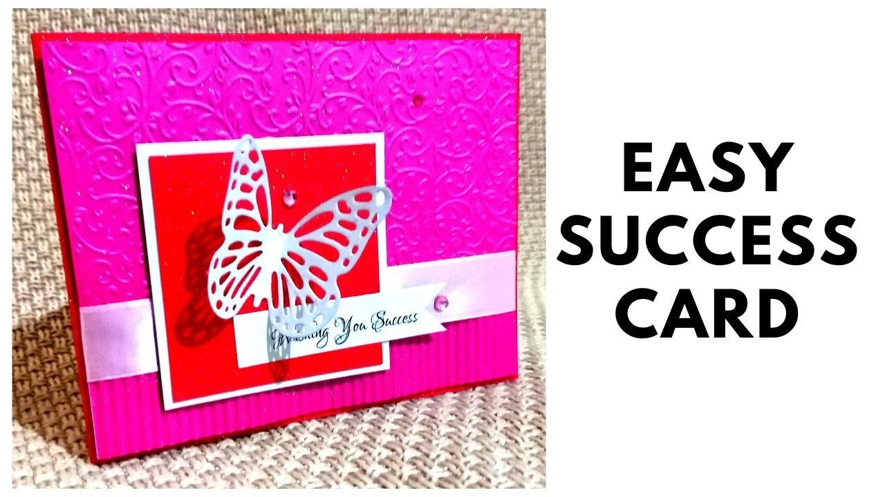 Easy Butterfly Success Card
