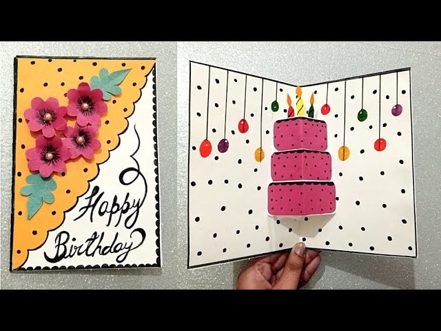 Easy diy birthday card .  handmade birthday card .#birthday .#craft .#cards .#handmade .#diy .