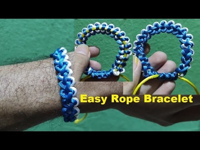 Easy Rope Bracelet For Beginners - Easy DIY Macrame Rope Bracelets - Simple Macrame Tutorial