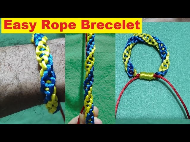 Easy Rope Brecelet - How To Make a Rope Brecelets - DIY Rope Brecelet - Easy Macrame Tutorial