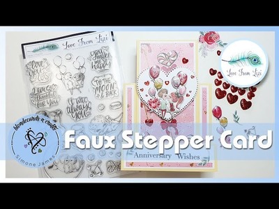 Faux Stepper Card | Card 4 -  @LoveFromLiziChannel  January card kit