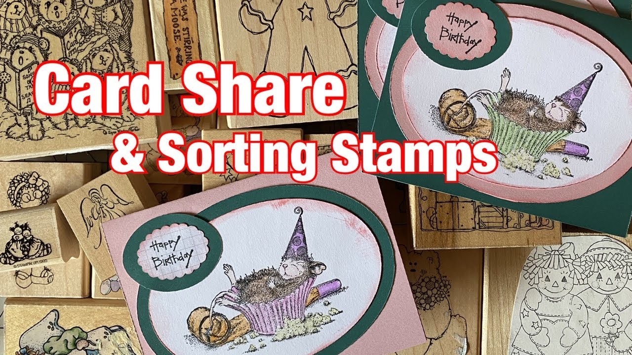 Handmade Card Share & Sorting Rubber Stamps - #StampingSunday