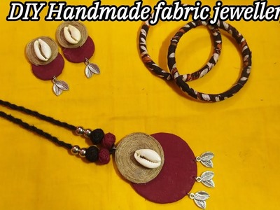 Handmade fabric jewellery❤️????saraswati puja special jewellery#handmadejewellery #DIY@moulimamondal
