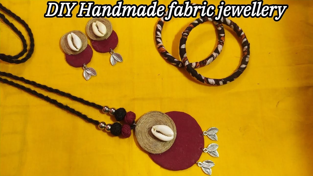 Handmade fabric jewellery❤️????saraswati puja special jewellery#handmadejewellery #DIY@moulimamondal