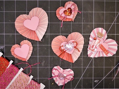 Handmade Heart-Shaped Rosettes! Score and Easily Cut, No Dies Needed to Create the Shape!