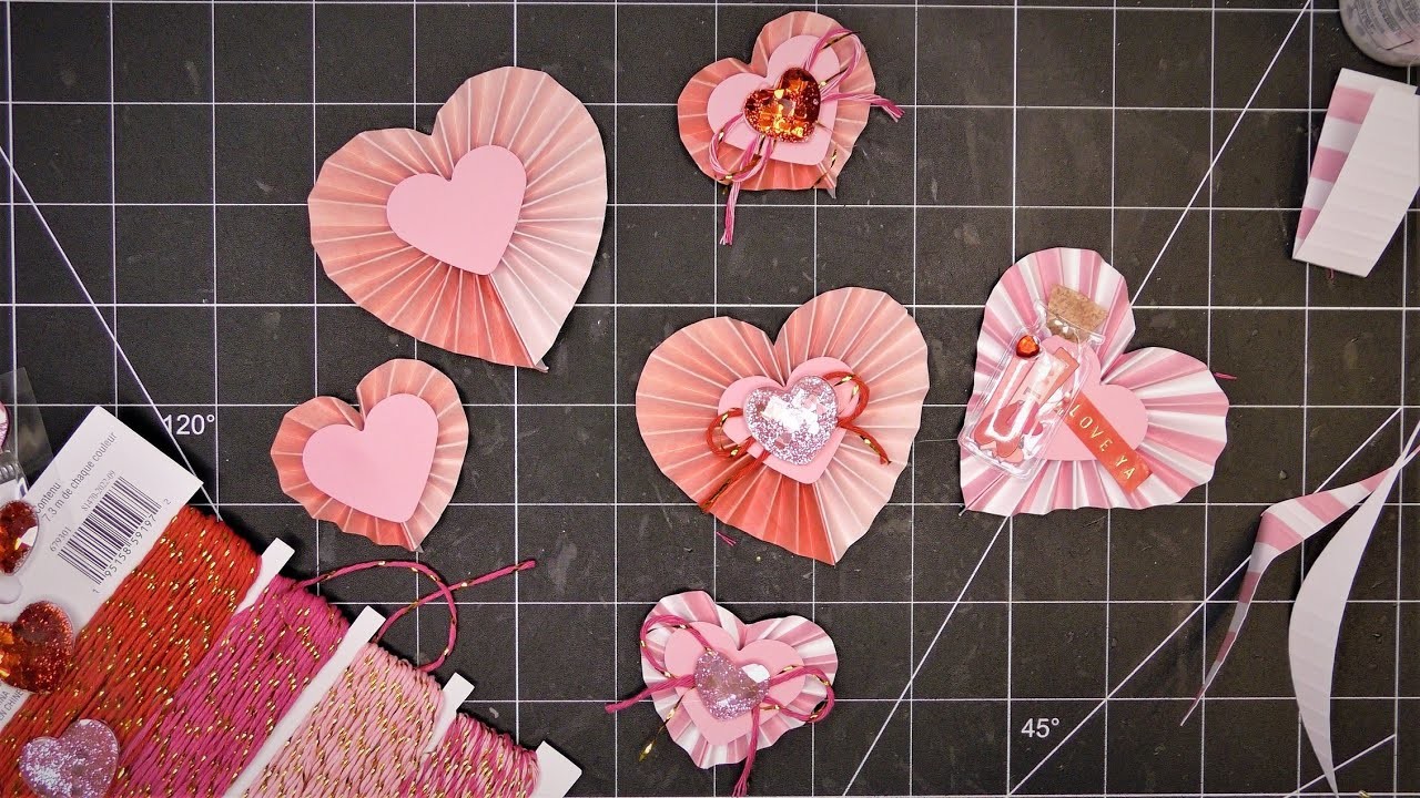 Handmade Heart-Shaped Rosettes! Score and Easily Cut, No Dies Needed to Create the Shape!
