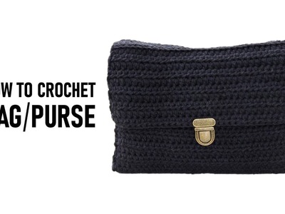 How To Crochet A Bag.Purse - Diy Handmade Crochet Handbag | Easy Crochet Clutch Purse.Pouch Tutorial