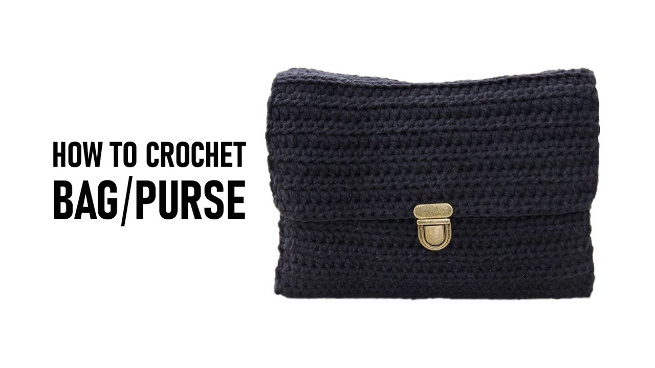 How To Crochet A Bag.Purse - Diy Handmade Crochet Handbag | Easy Crochet Clutch Purse.Pouch Tutorial