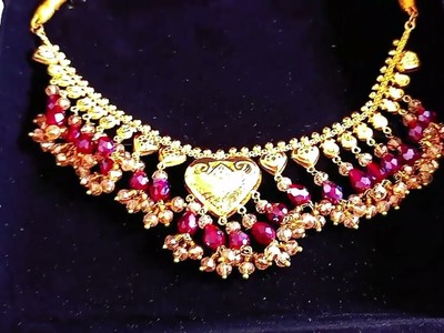 How to make 22k gold necklace heart shape design by crown gold jewelrs