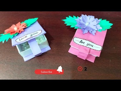 How to make a paper gift box ideas. handmade gift box