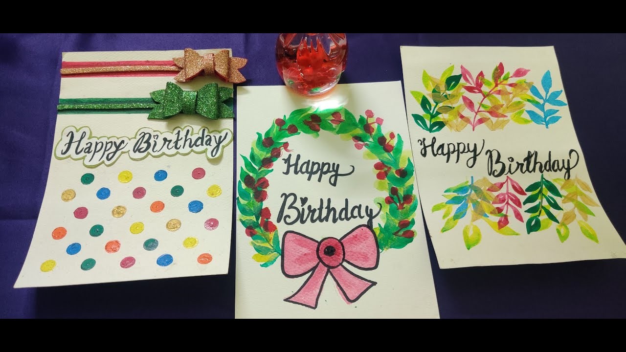 How to make Birthday card. Handmade Birthday card | Easy Birthday Card Making