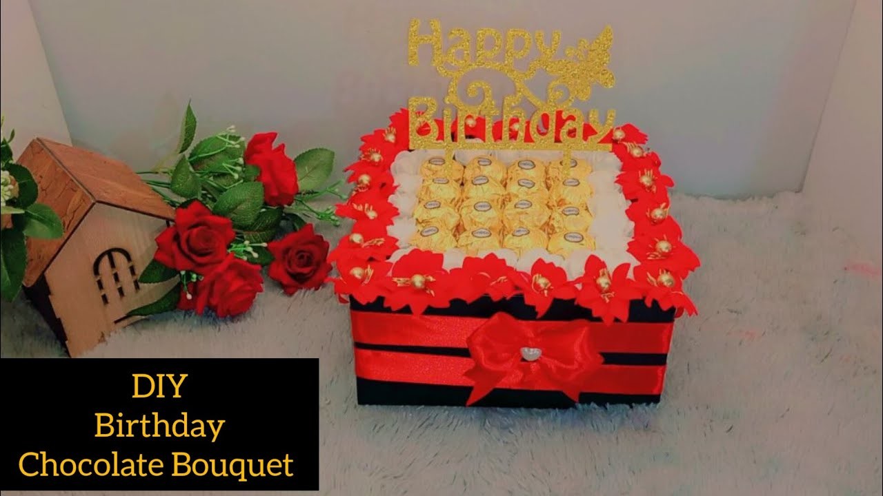 How to Make chocolate Bouquet|| Birthday gift DIY || Handmade Gift ||  #Choclategift #birthdaygift