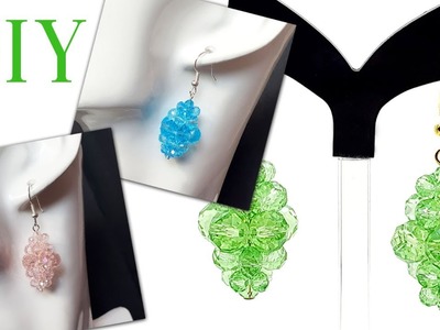 How to Make Crystal Earrings Using Nylon Invisible Thread