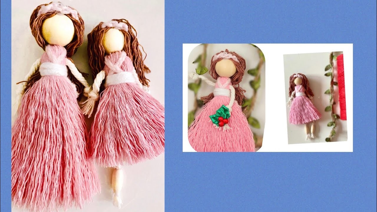 How to make cute angel macrame doll #bohodecor #simple #diy #handmade #girl #roomdecor #girls