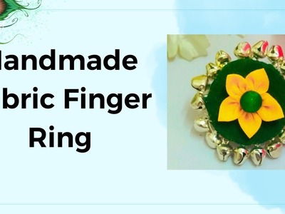 How to make fabric ring | Trendy fabric finger ring | Finger ring making tutorial | Handmade ring