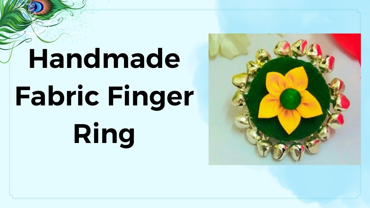 How to make fabric ring | Trendy fabric finger ring | Finger ring making tutorial | Handmade ring