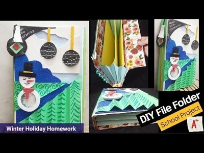 How to make File Folder.How to make Handmade Folder.DIY File Folder for Holiday Homework
