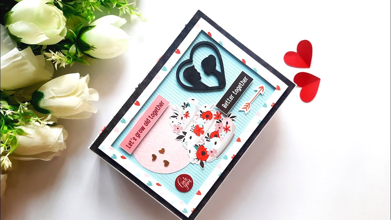 How to Make Handmade Scrapbook for Valentine's day | Special Scrapbook for Boyfriend | Tutorial