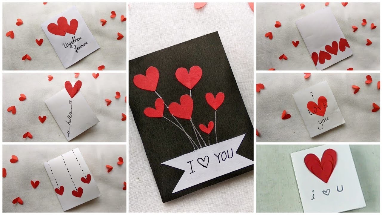 How to make Valentines day card, Handmade Valentines Cards, Valentines ...
