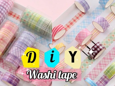 How to make washi tape at home. DIY journal washi tape. Homemade cute washi tape. craft ideas