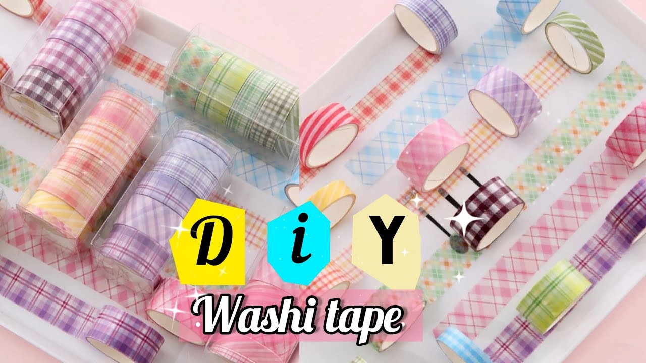 How to make washi tape at home. DIY journal washi tape. Homemade cute washi tape. craft ideas