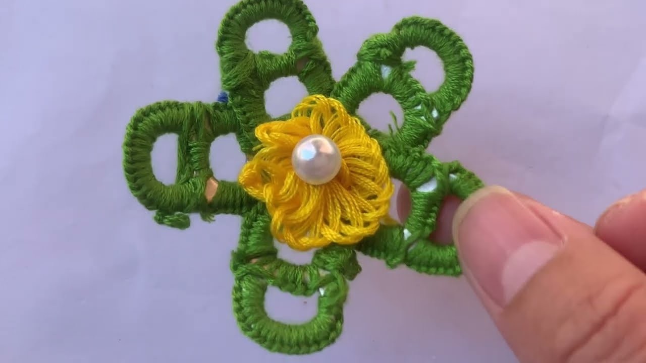 Incredible.super beautiful craft idea with opening ring and yarn.step by step