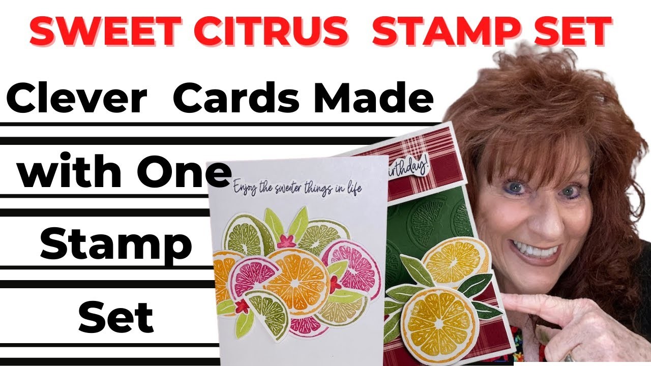 Let us help you make a quick card that say WOW! Sweet Citrus is from the New Mini Catalog