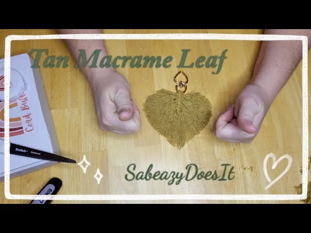 Macrame Leaf Keychain