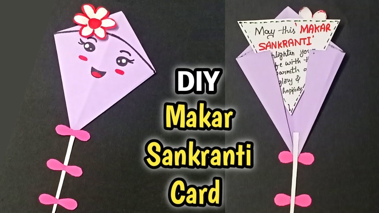 Makar Sankranti Greeting Card Makar Sankranti Craft Ideas How To Make Makar Sankranti Card 5244