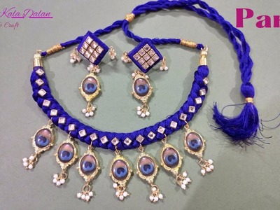 Necklace making from Handmade Kundan | Resin Art | Silk Thread Jewellery Part 2