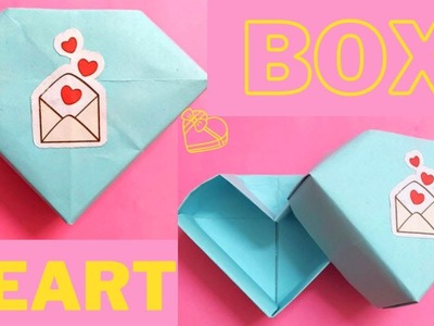 Origami Heart Box With a Lid - How to Fold | DIY Heart Gift Box How To Make A Heart Shape ❤️Box