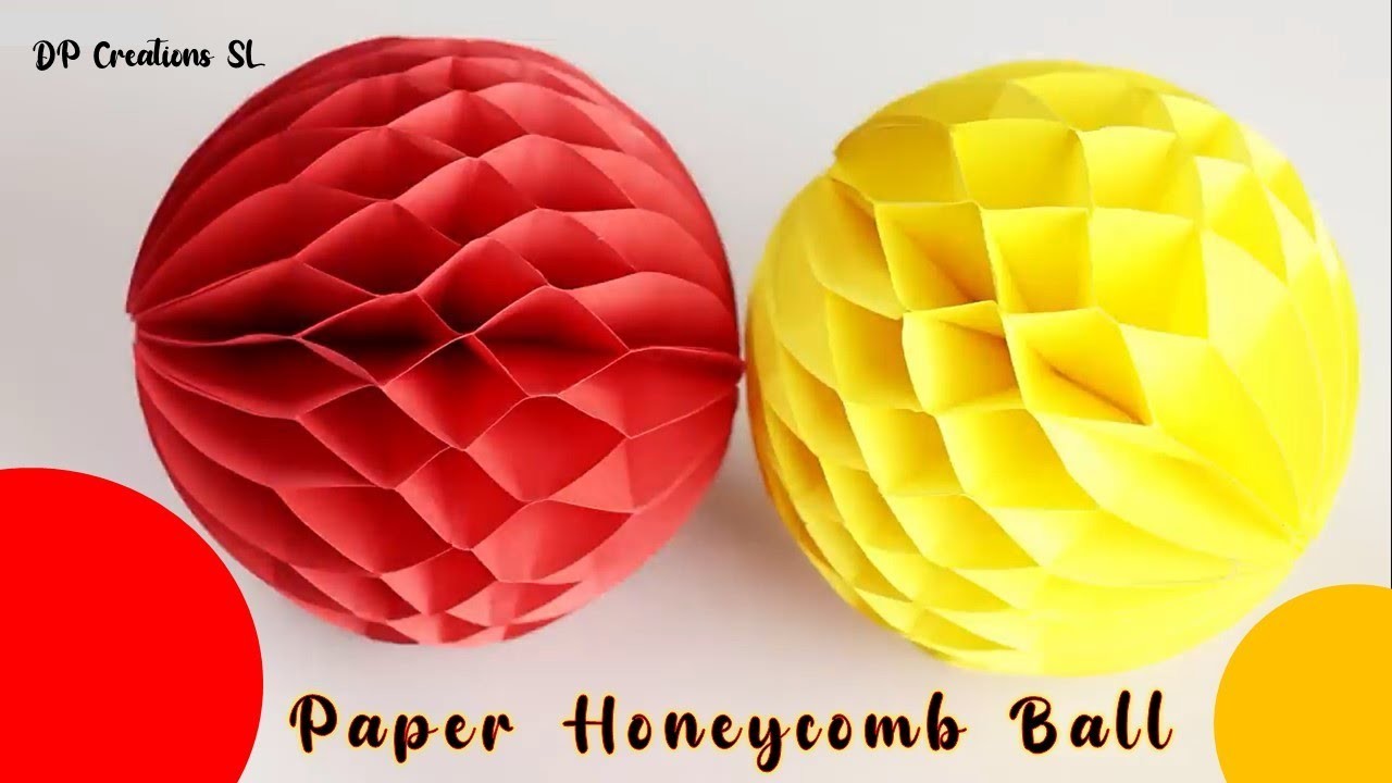 Paper Crafts How to make a Paper Honeycomb Ball DIY. .DP Creations SL
