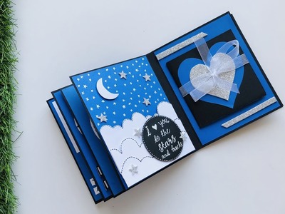 Scrapbook for Boyfriend.Handmade Scrapbook for Valentines Day @ArtCraftByTulsi