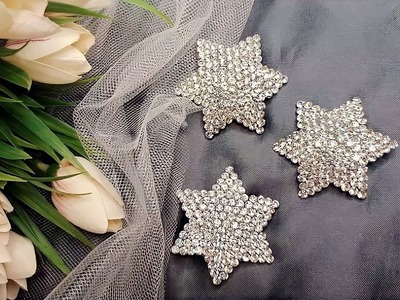The method of making a star hair clip with high shine, which is very popular among women????.hair clip