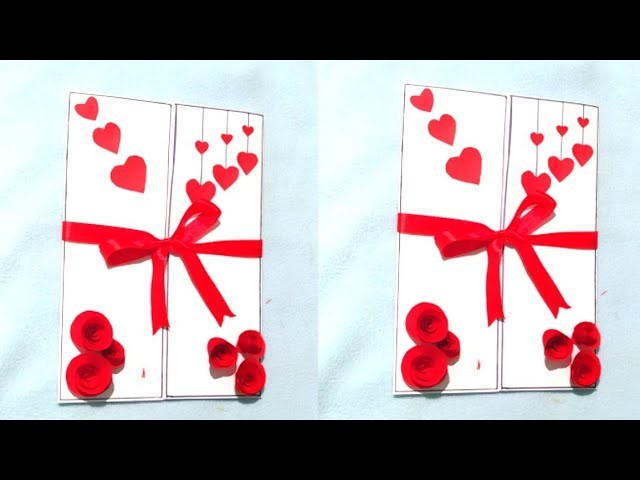 Valentine's Day Greeting Card Ideas | Handmade card |simple greeting card | JAS CREATED by jasmi