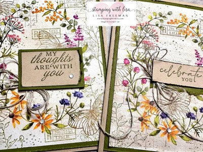 Vintage Dainty Flowers DSP Collage Cards!